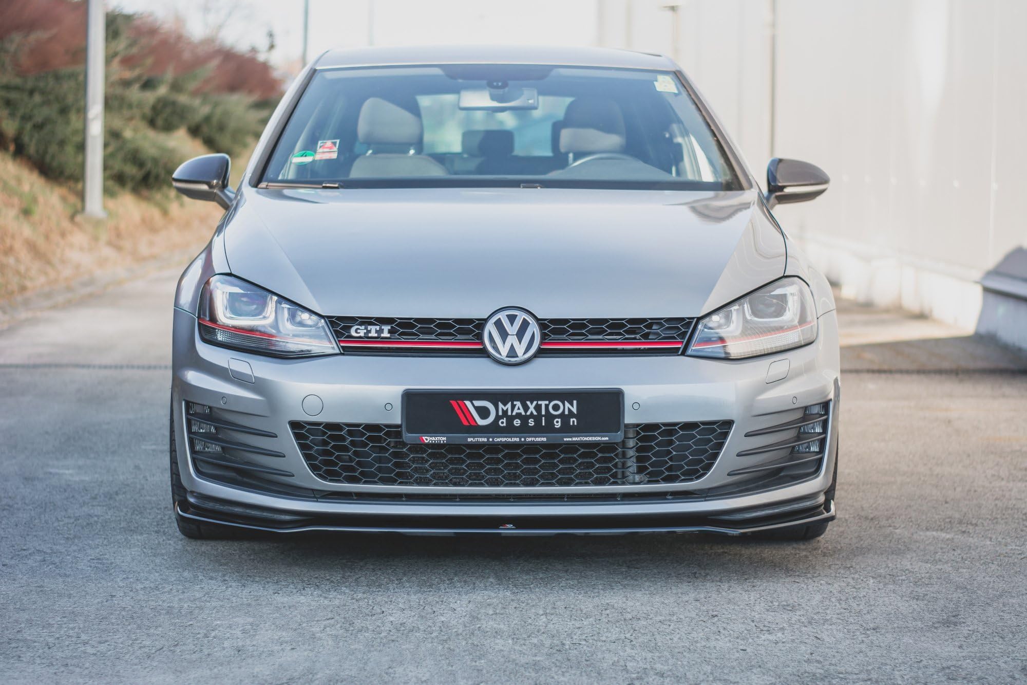 Maxton Design Frontlippe V.2 für VW Golf 7 GTI/GTD (2012-2016) Hochglanz schwarz