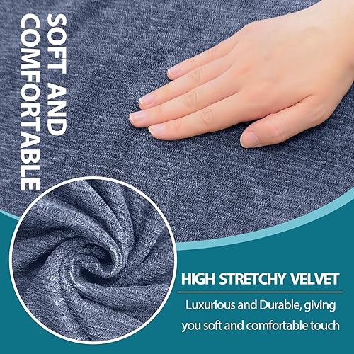 Miniatura 4 de Funda de sofá con cojín en forma de T, 4 piezas, fundas de sofá suaves para sofá con cojín en T, protector de muebles con 3 fundas individuales en