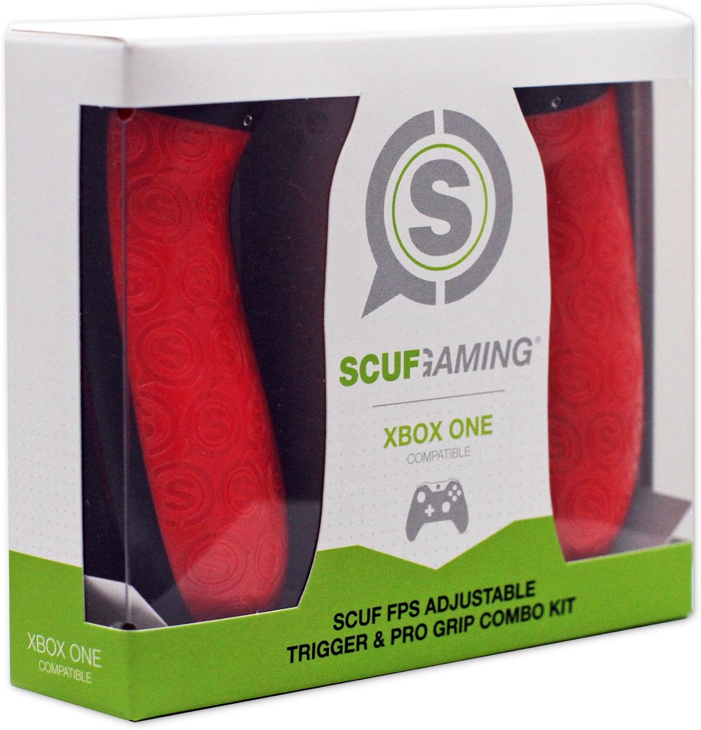 SCUF FPS Adjustable Trigger & Pro Grip Combo Kit - Xbox One Compatible (Red)