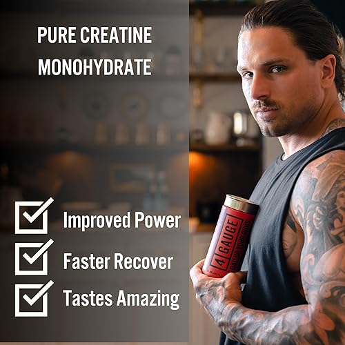 Miniatura 3 de Monohidrato de creatina, 5000 mg por porción, 40 porciones, sabor a explosión de frutas, sin edulcorantes artificiales