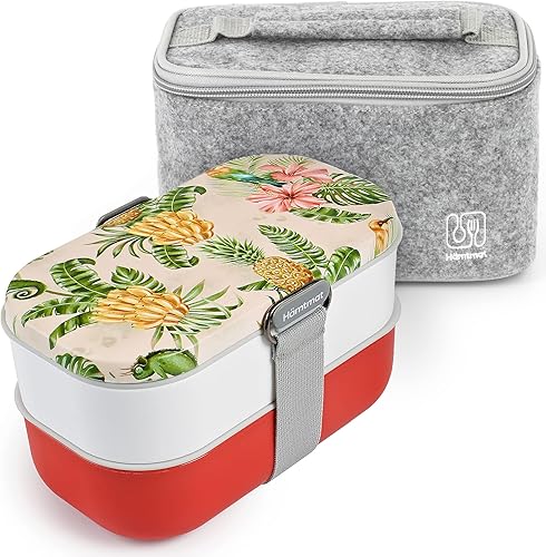 Lunchtime Bundle Bento - Lonchera con aislamiento de fieltro, diseñada para complementarse perfectamente entre sí