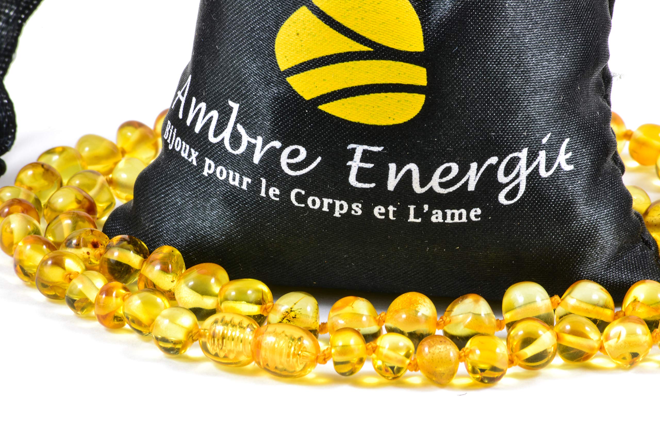 Collier Ambre Baltique authentique 48cm osez enfin les grosses perles visibles et légères en or
