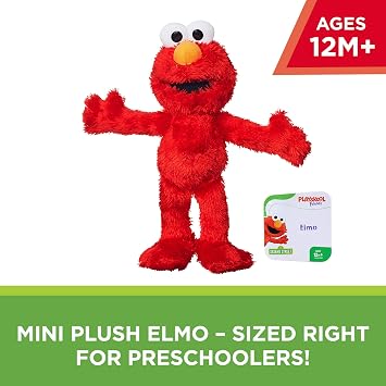 Sesame Street Mini Plush Elmo Doll: 10 Elmo Toy for Toddlers and Preschoolers, Toy for 1 Year Old and Up