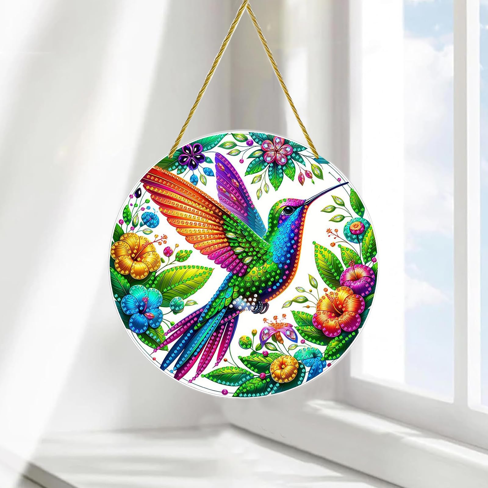wuyukeji Diamond Painting Anhänger, 5D DIY Diamant Malerei F