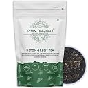 Assam Originals Detox Green Tea | Flushes Out Toxins & Reduces Belly Fat | Loose Leaves Herbal Tea | 100% Natural | Rich in Antioxidants | 100g gallery image