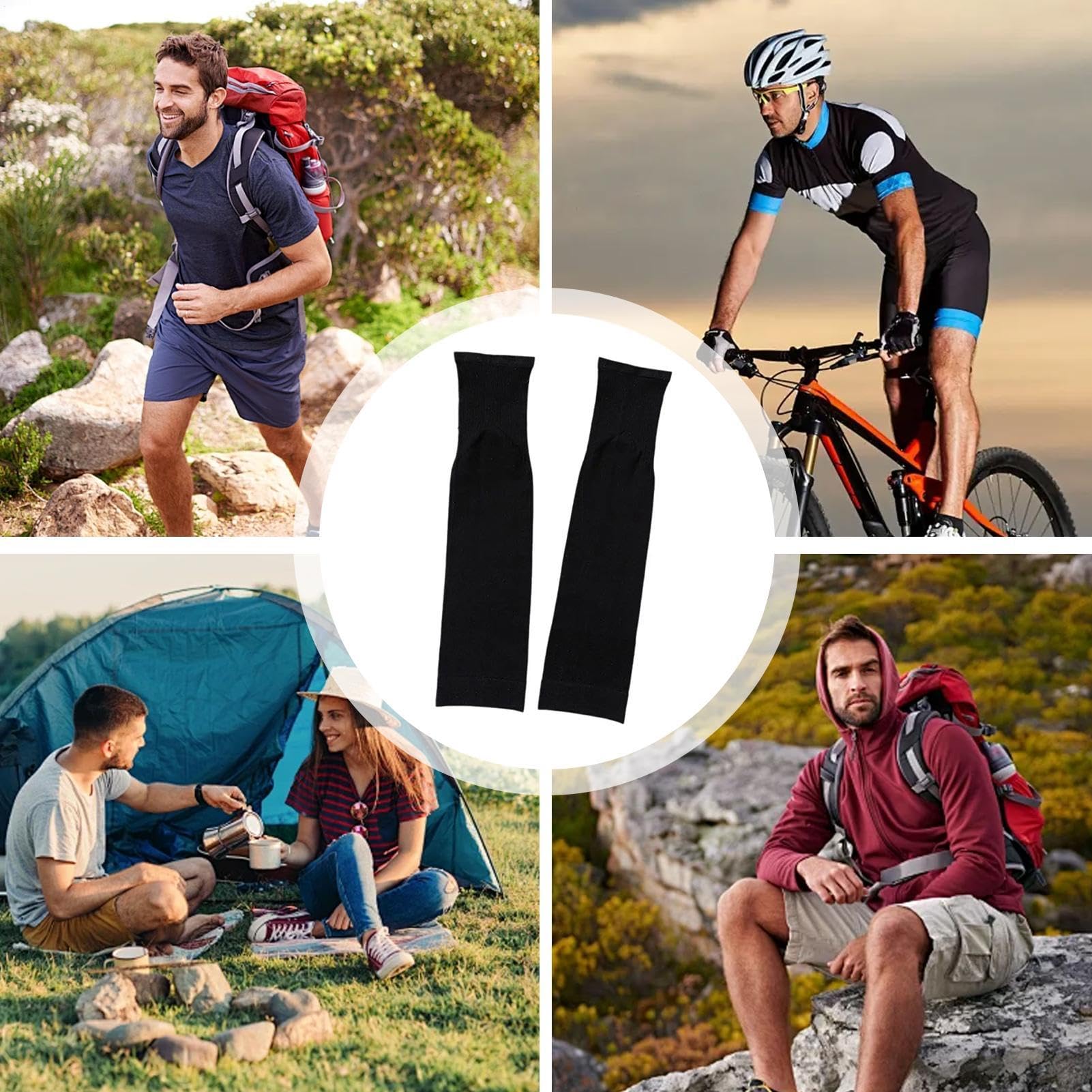 Manchons de jambe pour femmes protection solaire UV en soie glacée jambes larges cyclisme plein air