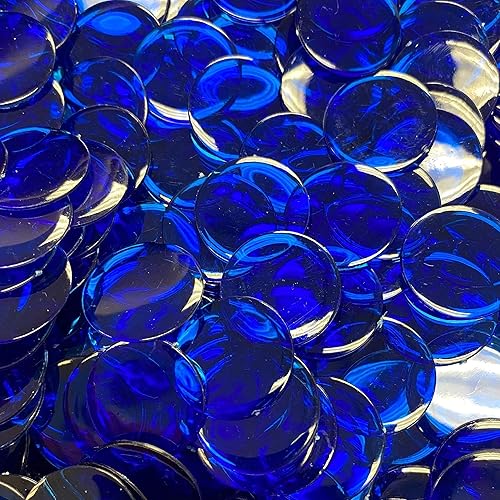 Miniatura 12 de MR CHIPS Fichas de bingo de plástico para juegos, bolsa de 150 unidades, colores sólidos y transparentes, color amarillo de 3/4 pulgadas