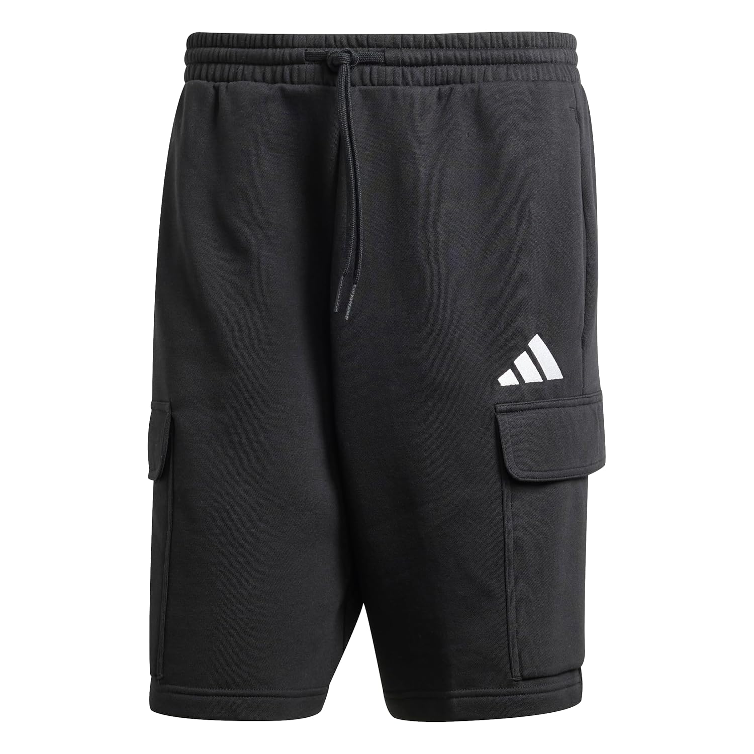 Adidas Mens Essentials Feel Cozy Fleece 10-inch Cargo Shorts