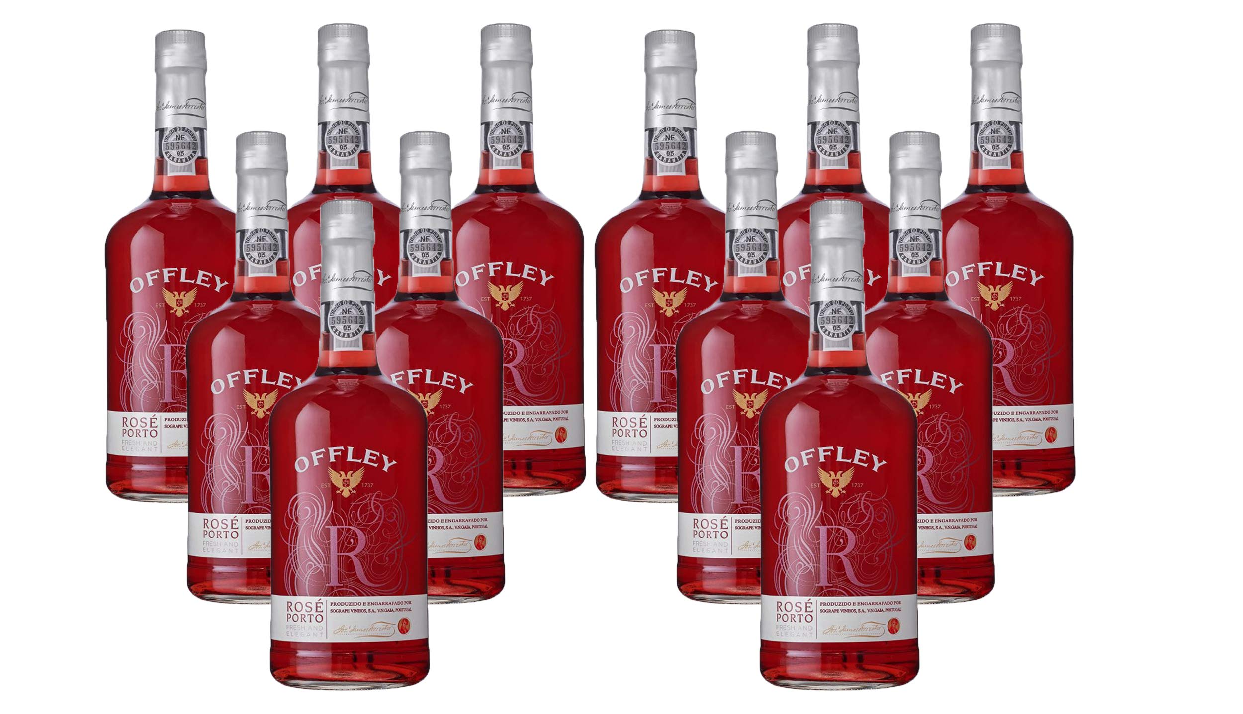 Vin de Porto Offley Rosé - Vin Fortifié - Lot de 12