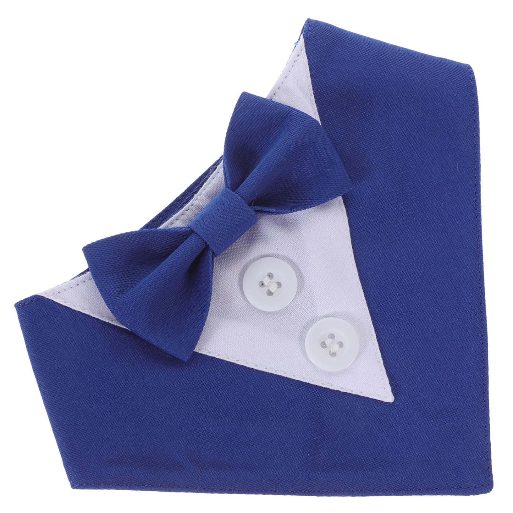 VICASKY 4 Pièces Bandana Chien Mariage Bleu XS Élégant pour Costume Animal Accessoire Fête Photo Protège Cou Propre et Bandanas pour Chiens