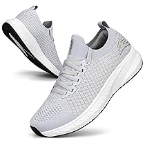 Puweco Scarpe Donna Running Sneakers Comode Tennis Leggero e Traspirante Tempo Libero Fitness Palestra Scarpe