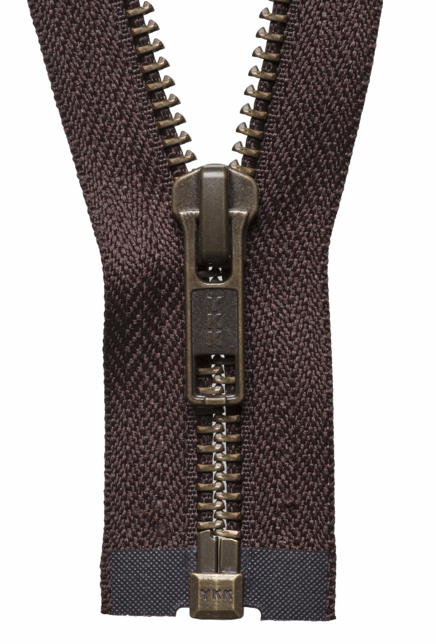YKK Open Ended Zip, No. 570 Brown, 71 cm Length