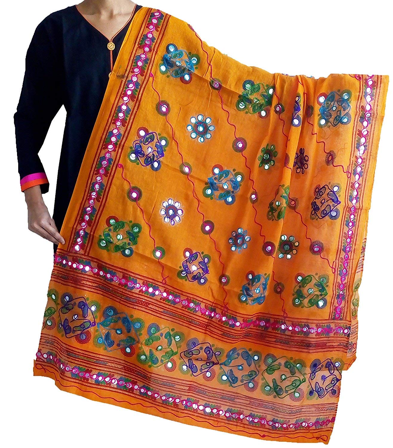 Cotton Kutch Work Dupatta Chunni 2.35 Mtr