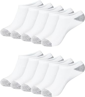 Hanes Womens No Show Socks Value-Pack| Moisture-Wicking Athletic MultiPack