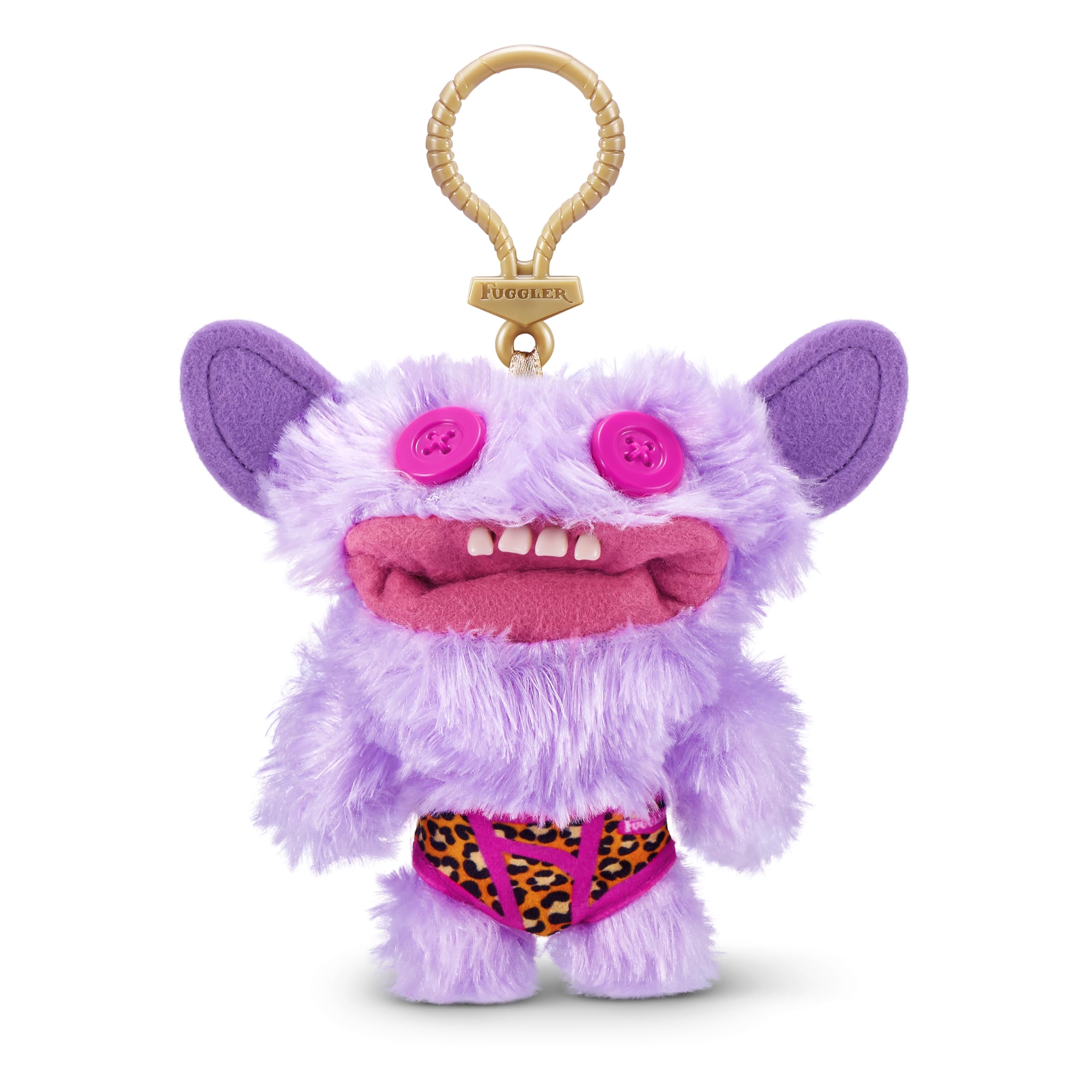 Fuggler Key Rings  by ZURU Funny Ugly Monster, Plush, Collectible, Toy (3 Pack)