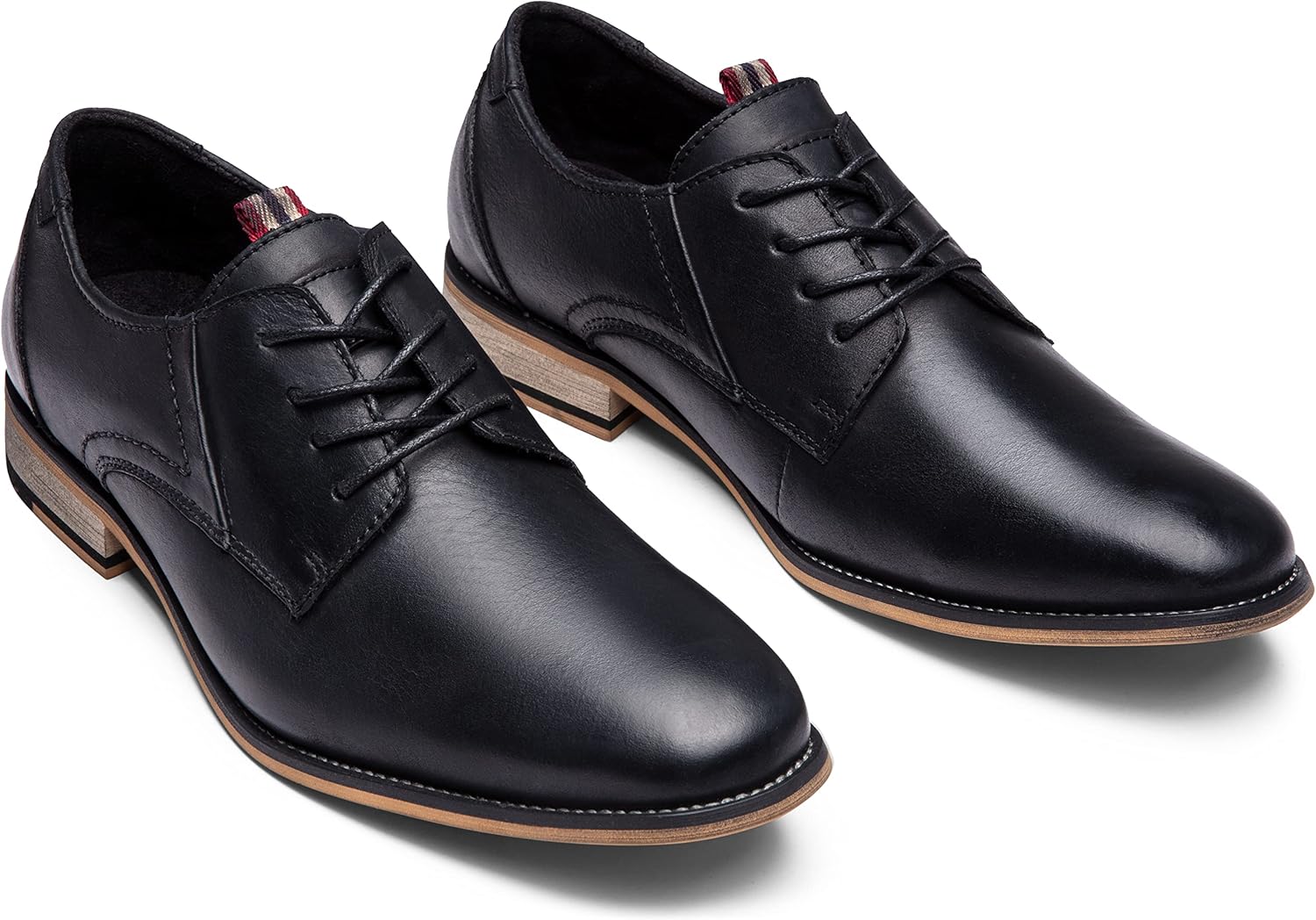 Jousen Men's Dress Shoes Leather Wingtip Formal Business Oxford Shoes Brogue Retro Derby Dress Shoes for Men - Image 6