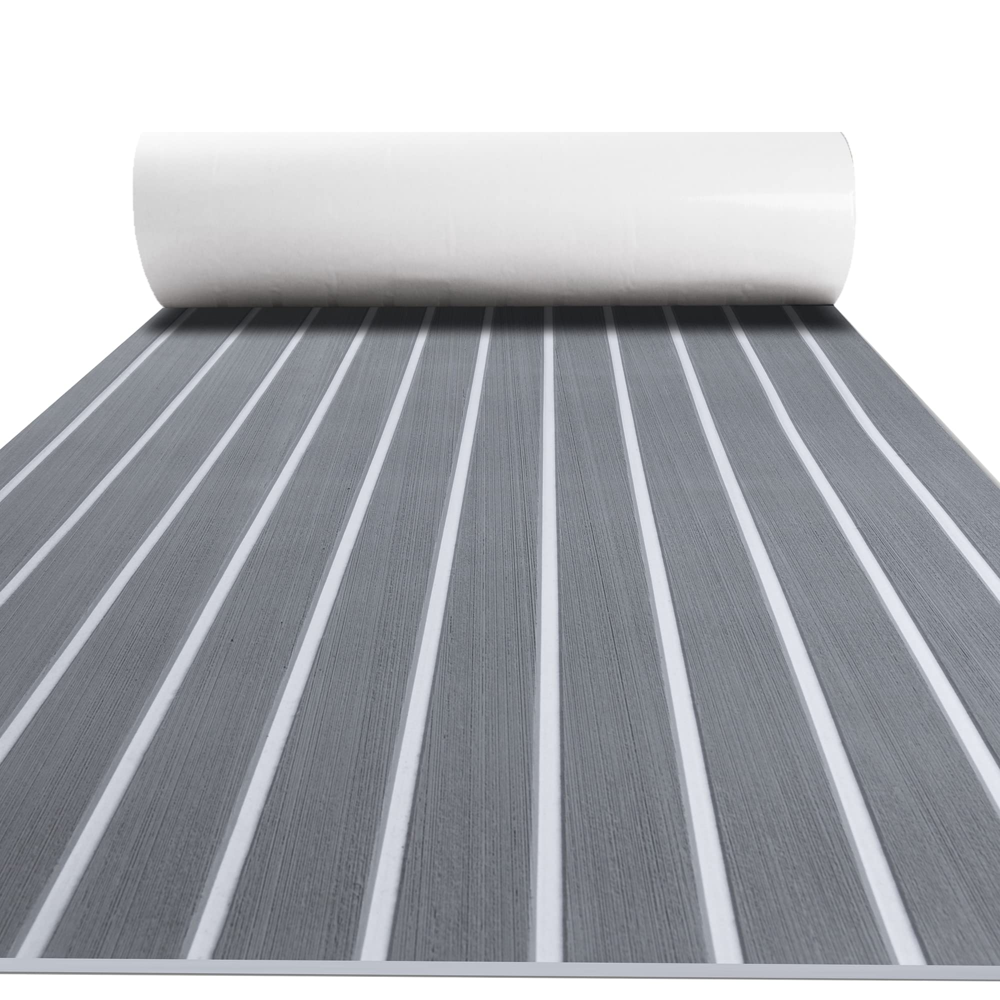 FOCEAN Boat Flooring EVA Foam Boat Decking Faux Teak Marine Flooring Boat Mat Boat Carpet Sheet for Motorboat RV Yacht Kayak Surfboard, 94.5"x 47.2"/35.4"/23.6"/15.7"