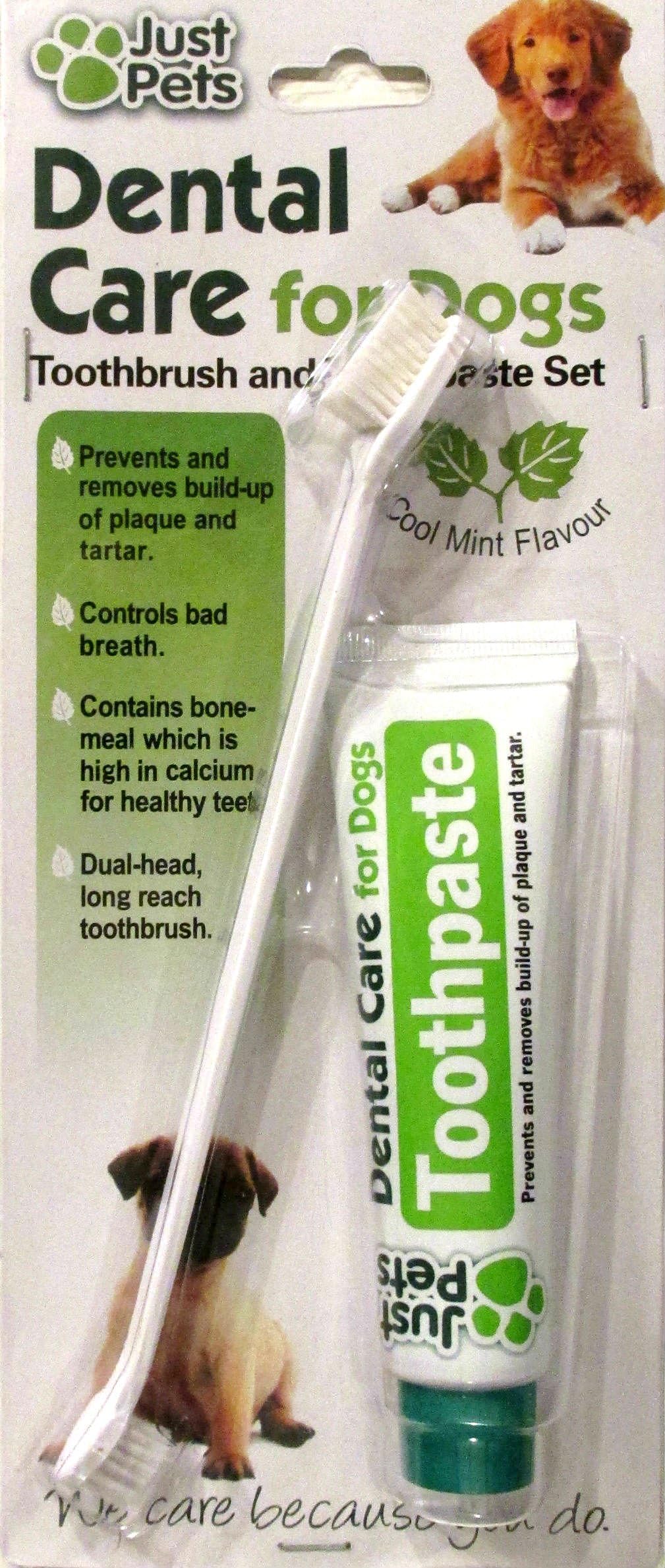 Dental Care For Dogs Toothpaste 100g and Toothbrush Dental Kit No Rinsing