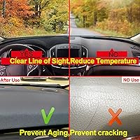 Vista 6 de Para Toyota Land Cruiser Prado J150 2010-2020, alfombrilla para cubierta de salpicadero, almohadilla para parasol interior B0CJ2ZKTC8