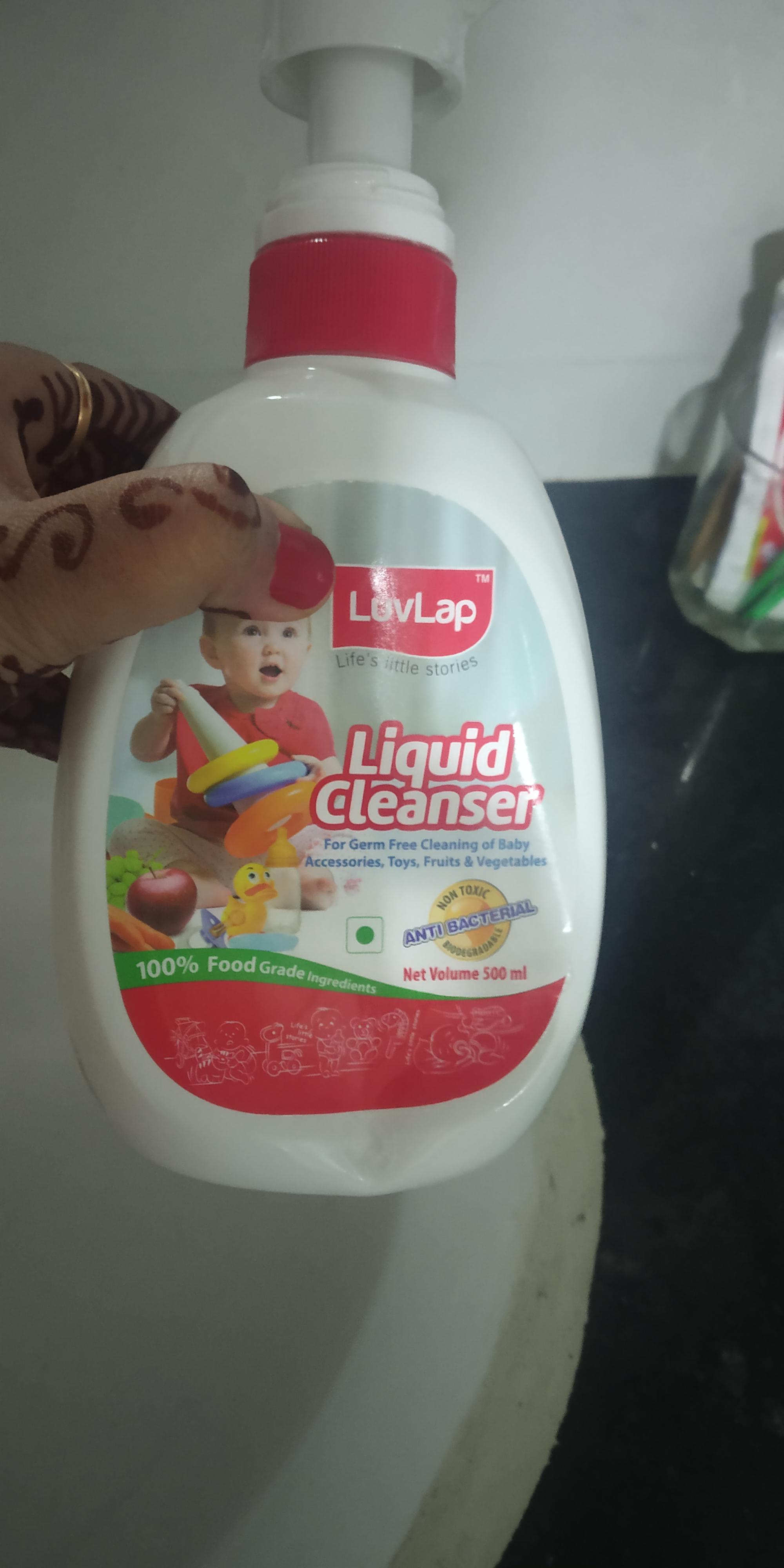 Luvlap Baby Laundry Liquid Detergent Refill Pack (1L) & AntiBacterial Baby Bottles Accessories