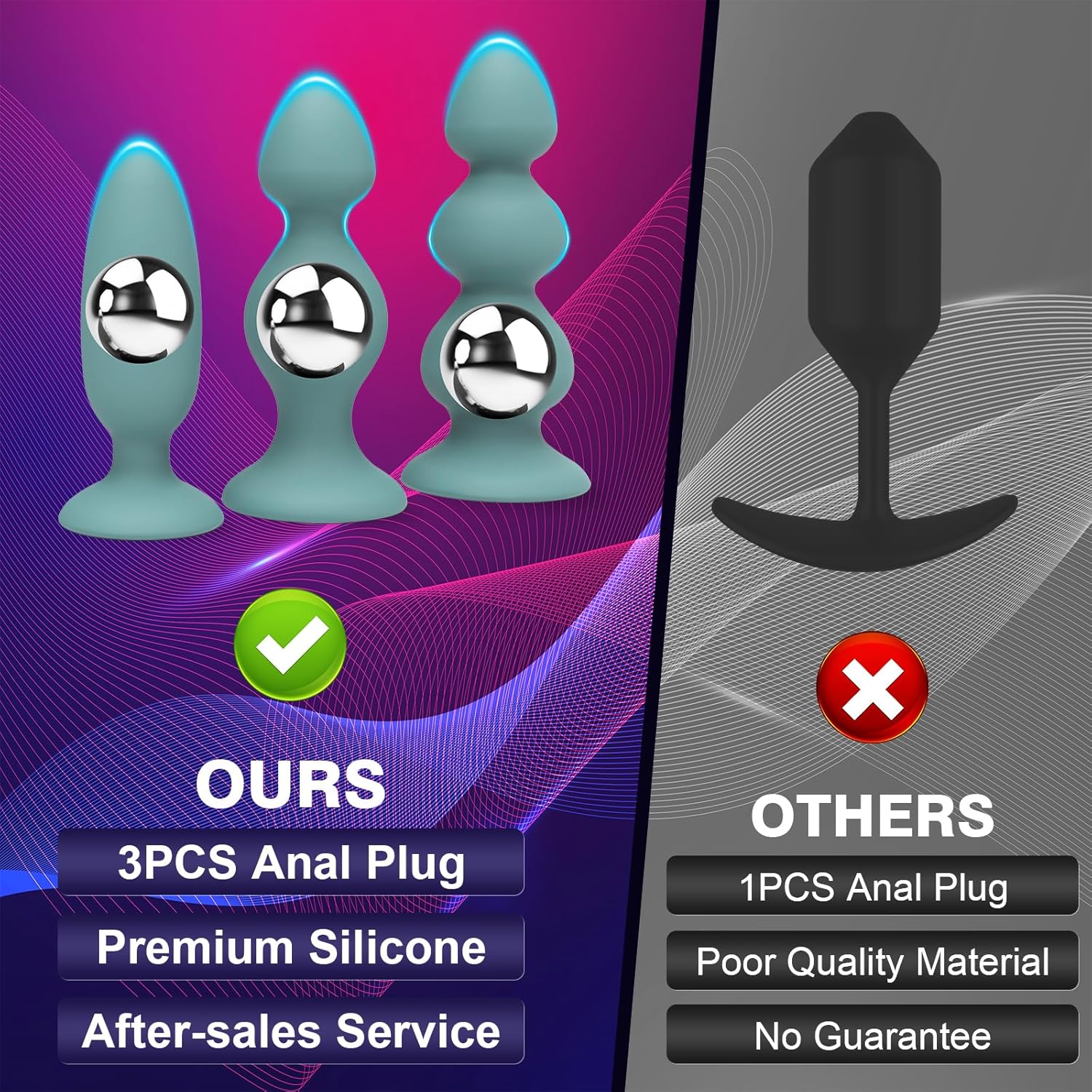 Anal Toys, 3 Piece Set