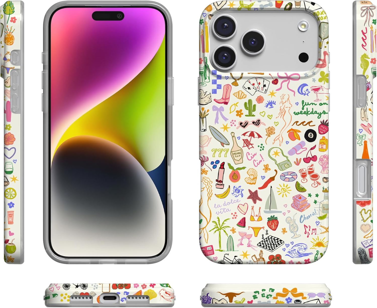 Casely iPhone 17 Pro Max Case | All The Fun Things | Fun on Weekdays | Compatible with MagSafe | Classic Ultra Slim Design