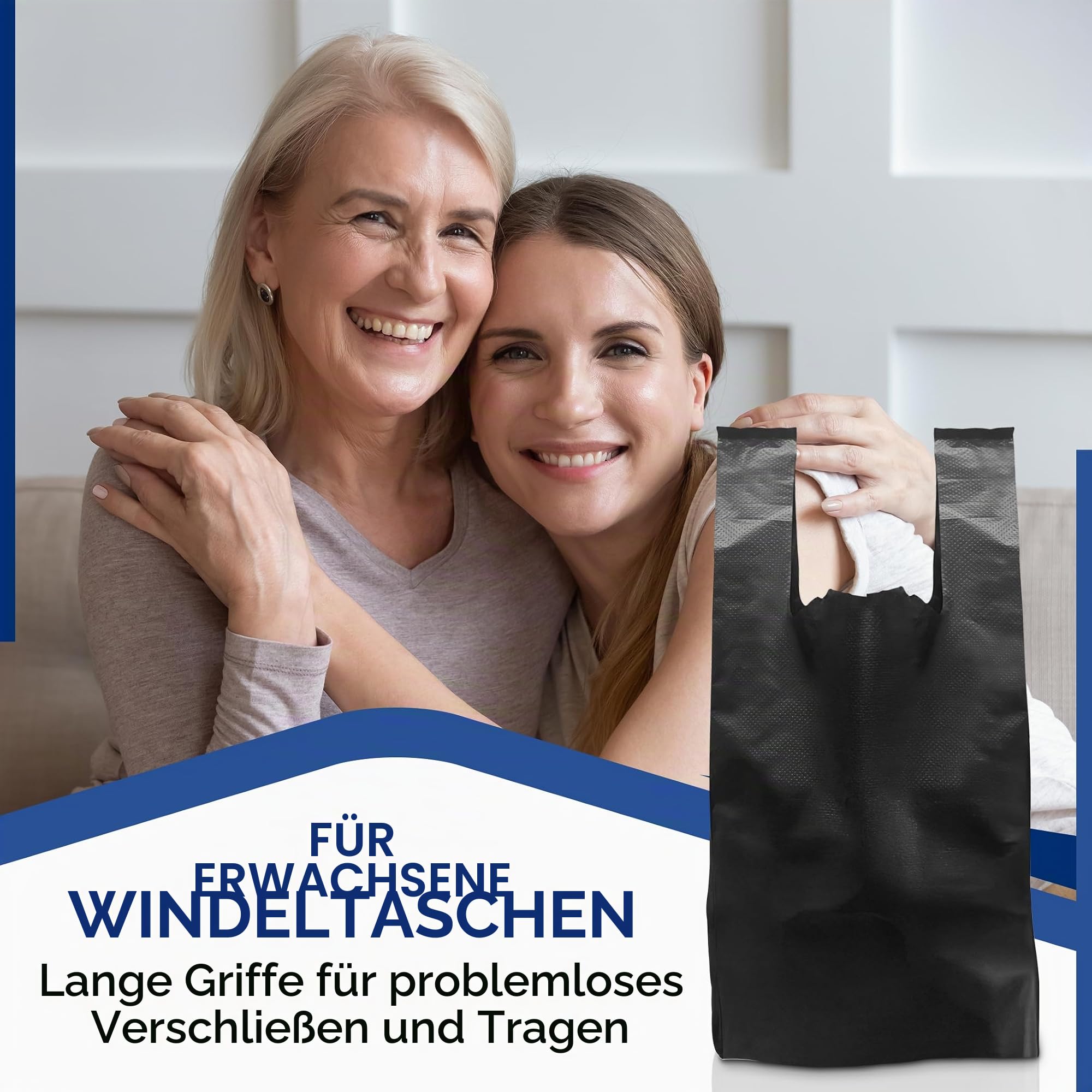 Windelbeutel für Erwachsene Extra Stark Auslaufsicher Hygienebeutel Entsorgungssäcke Inkontinenzeinlagen