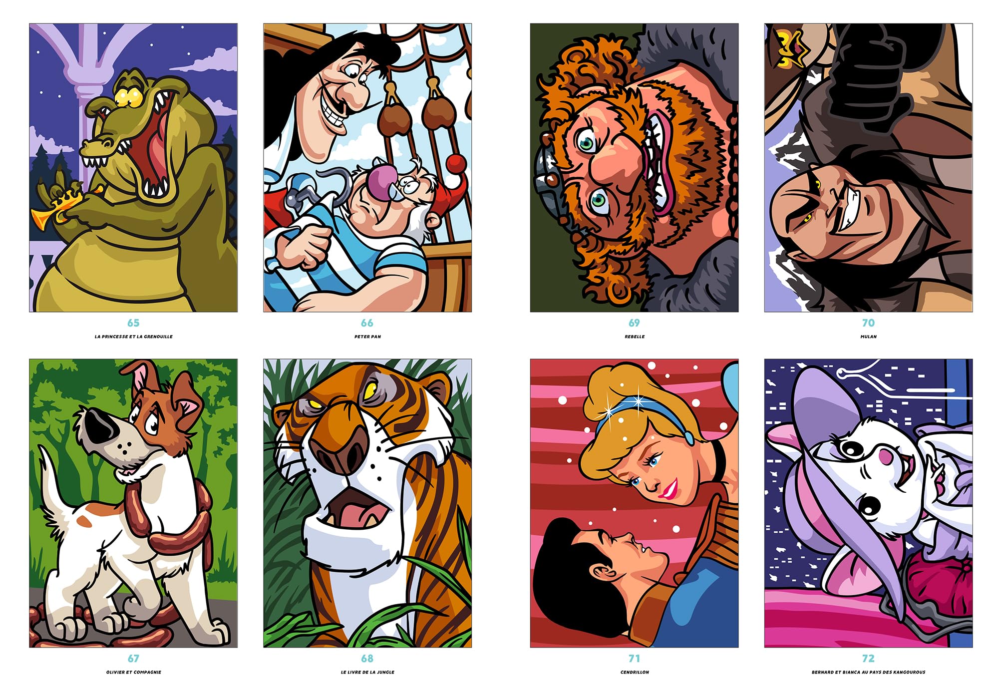 Grands classiques Disney: Colorie les chiffres et découvre l'image