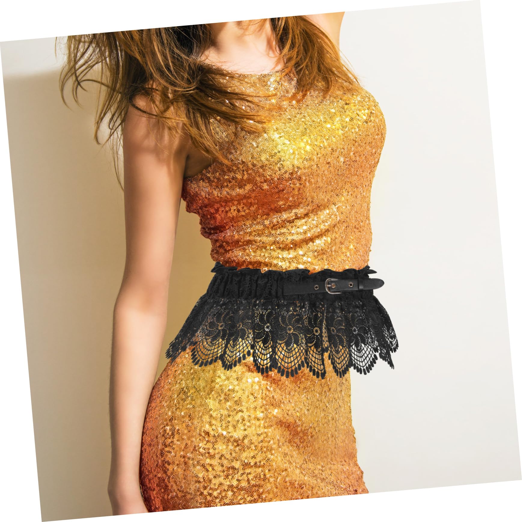 SOIMISS 3piezas Cinturón De Encaje Para Mujer y Elástico Para Vestidos y Camisas Accesorio De Moda Versátil Para Fiestas y Uso Diario