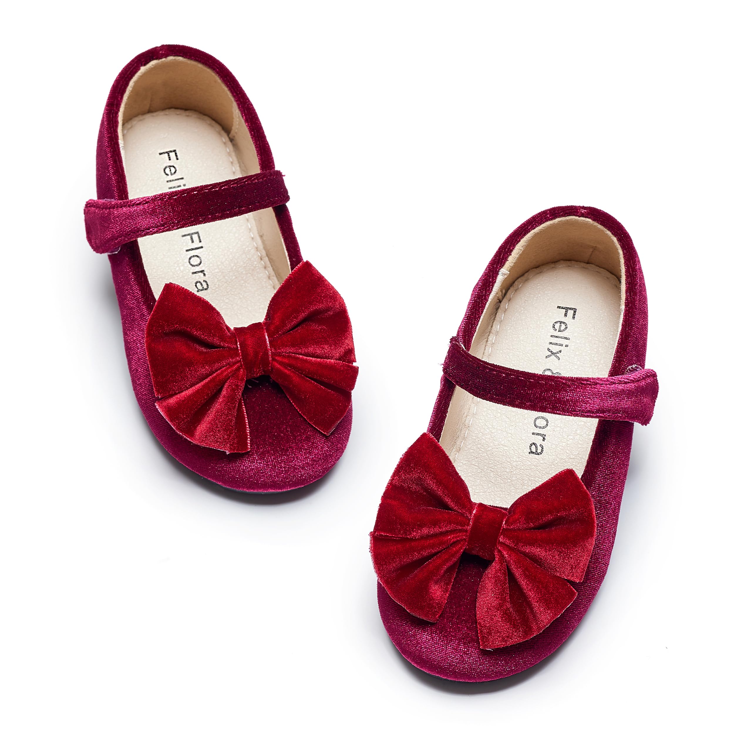 Felix &amp; Flora Toddler Flower Girl Dress Shoes Girl Ballet Flats Party School Shoes Wedding