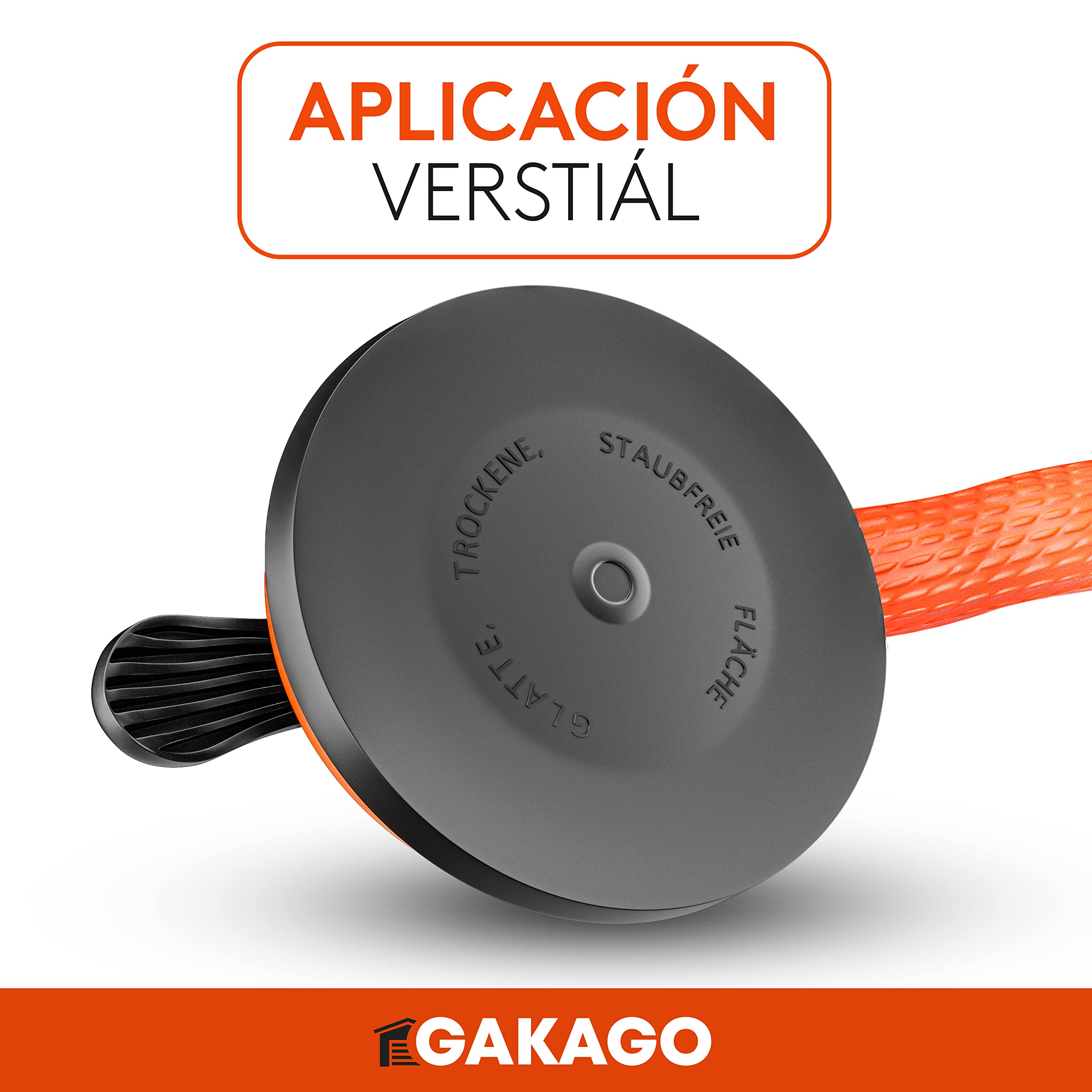 Gakago Ventosa (paquete de 2) - Asas de succión ergonómicas y antideslizantes - Ventosa con capacidad de carga de 120 kg para transportar baldosas, laminados, paneles y vidrio