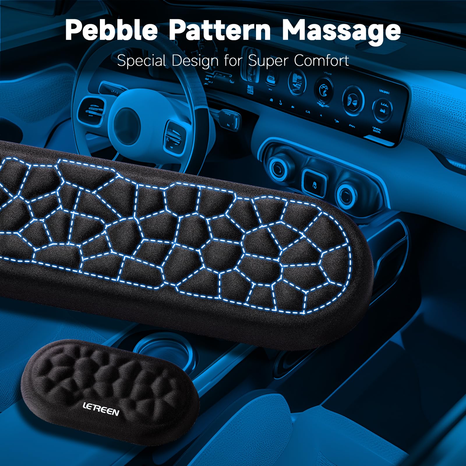 Poggiapolsi per Tastiera e Mouse con Memory Foam, Nero