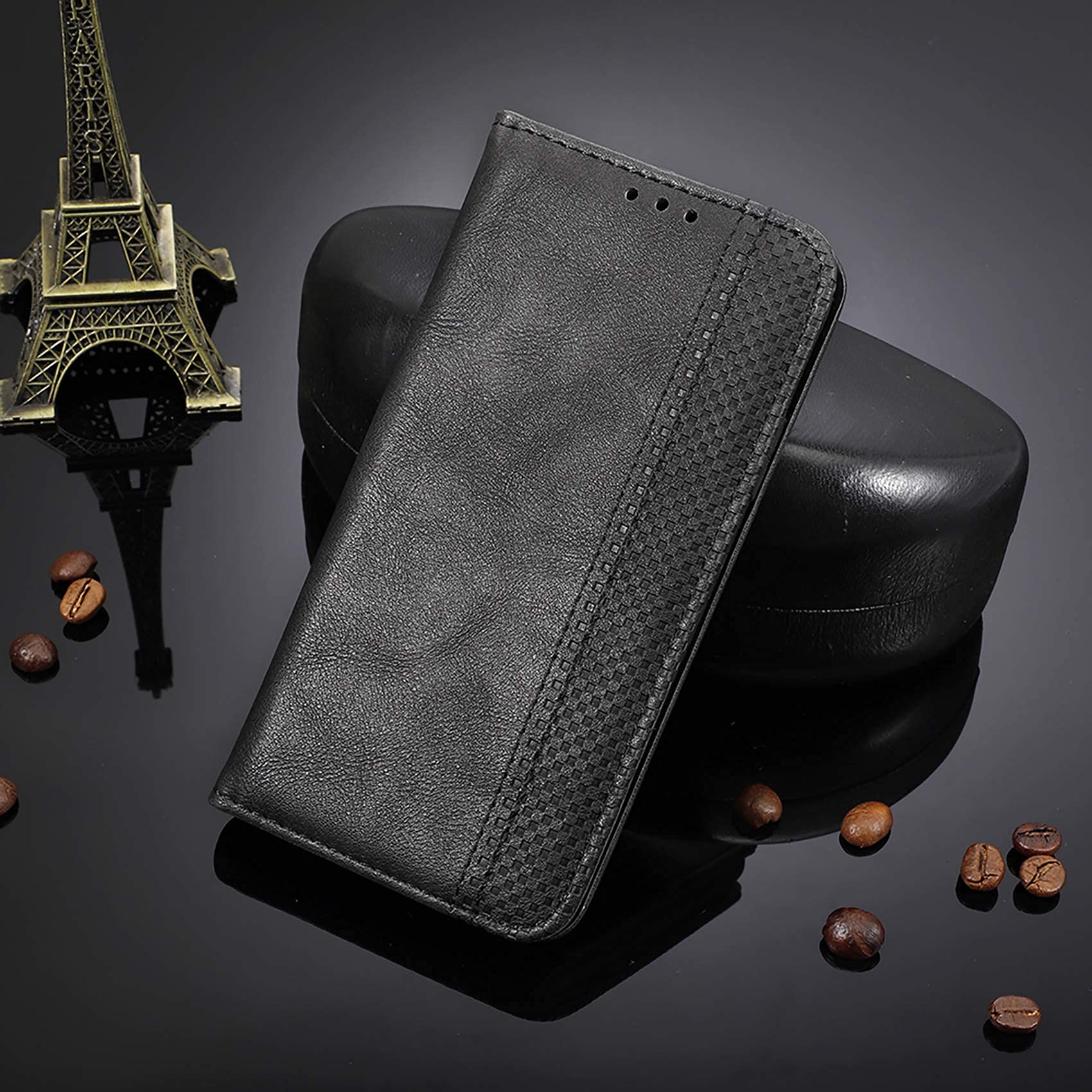 NEINEI Cover per Xiaomi Mi 11 Lite,Custodia Folio Placcatura in Pelle