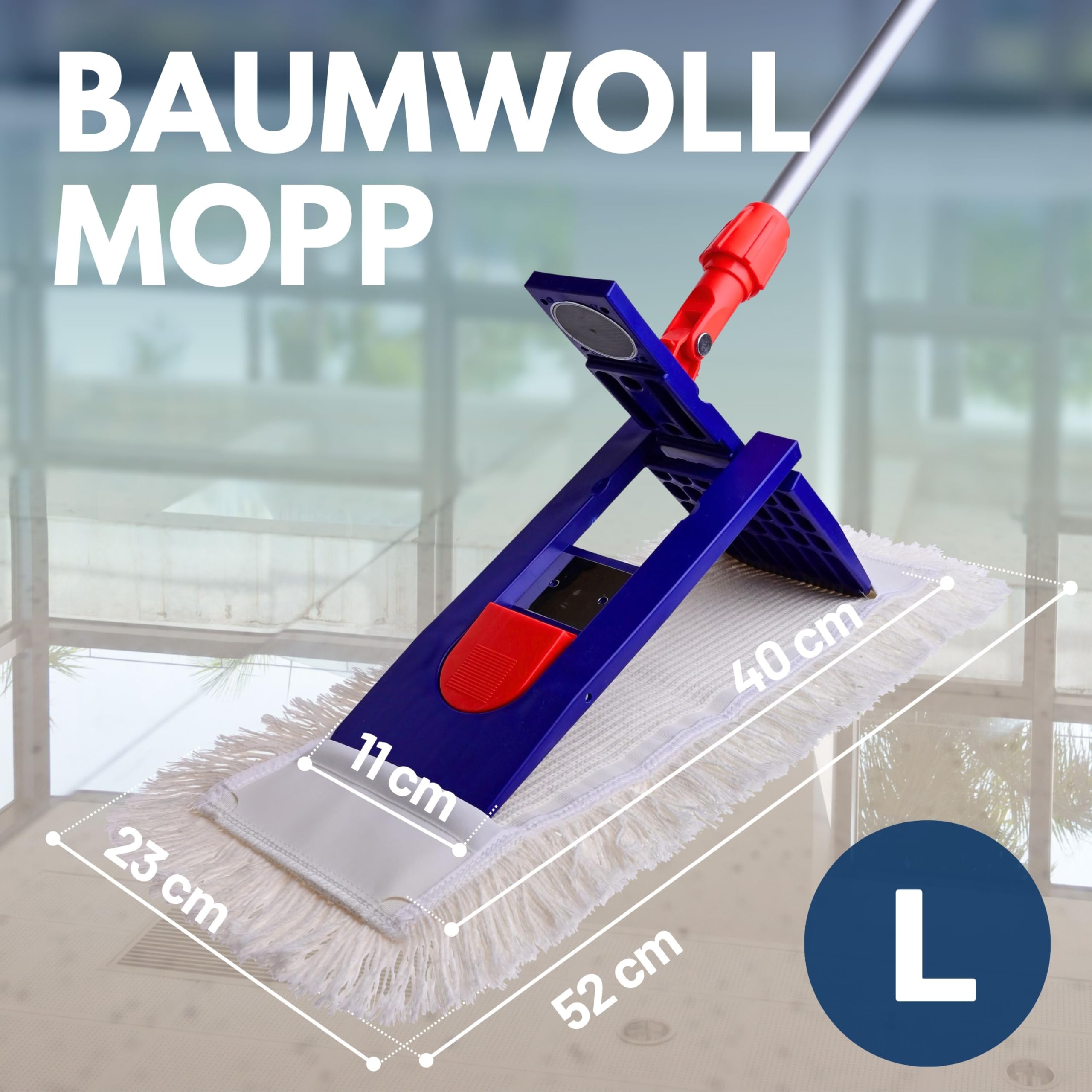 Sonty 50 Stück Mopp, Baumwollmop, Wischmop Premium Tufting 40cm (50)