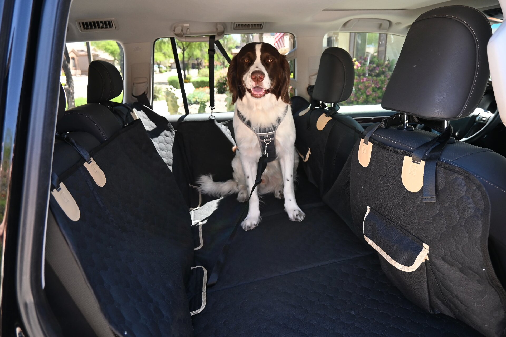 XL Truck Back Seat Extender for Dogs, Hard Bottom Dog Car Seat Cover for Back Seat, Heavy Duty Dog Hammock for Aggressive Chewers, Waterproof Pet Seat Covers for Trucks, F150, Ram1500, Large SUV - image 8