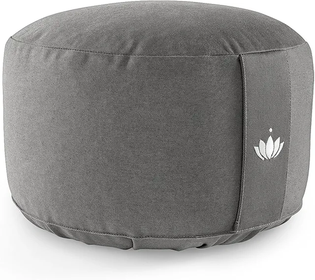 Yoga Pillow Meditation Cushion - Extra High 20cm Seat Height - GOTS Certified Organic Cotton