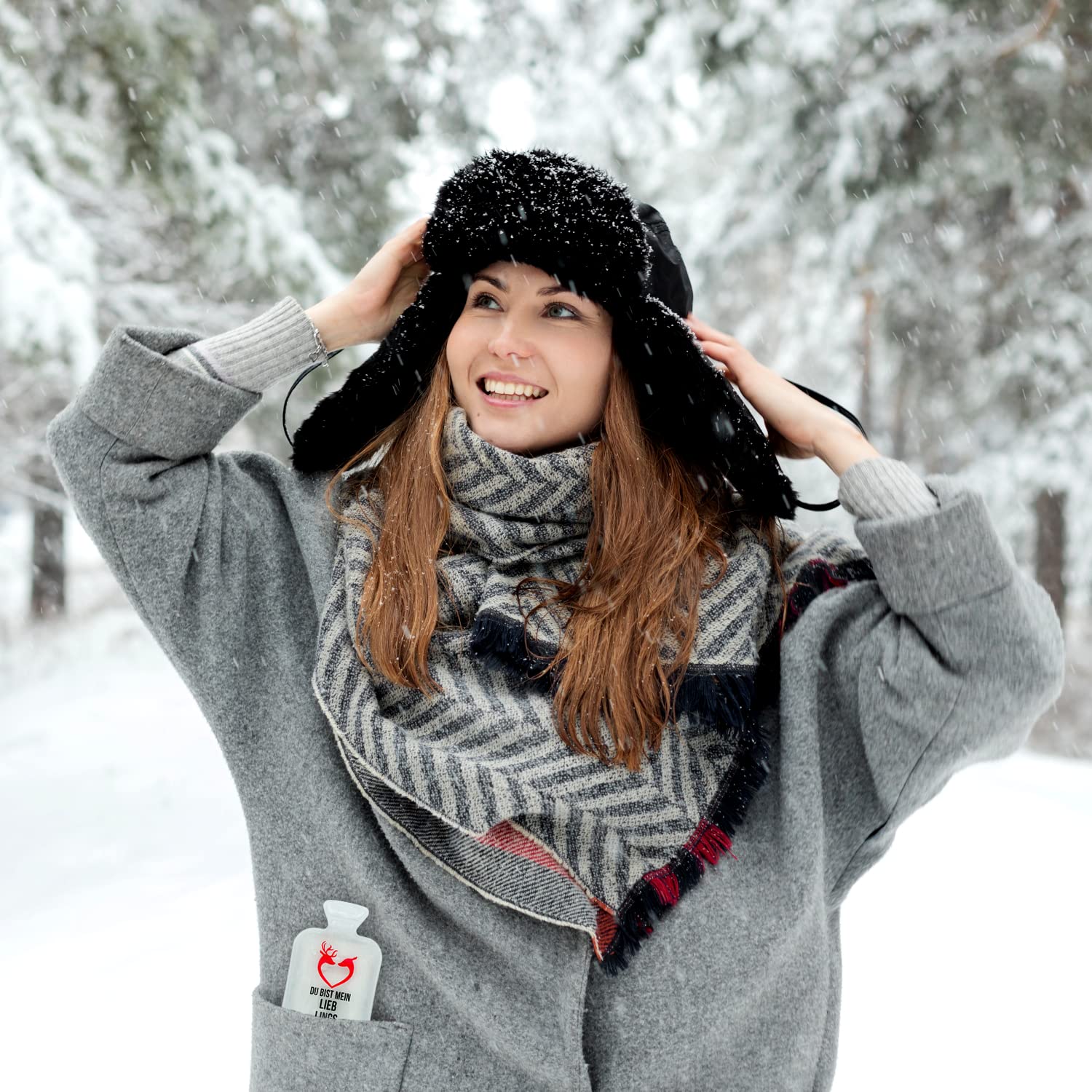 Lot de 6 chauffe-mains réutilisables - Pour l'hiver - Ronds pour les déplacements - Sacs à main d'hiver - Cadeau de Noël (bouillotte