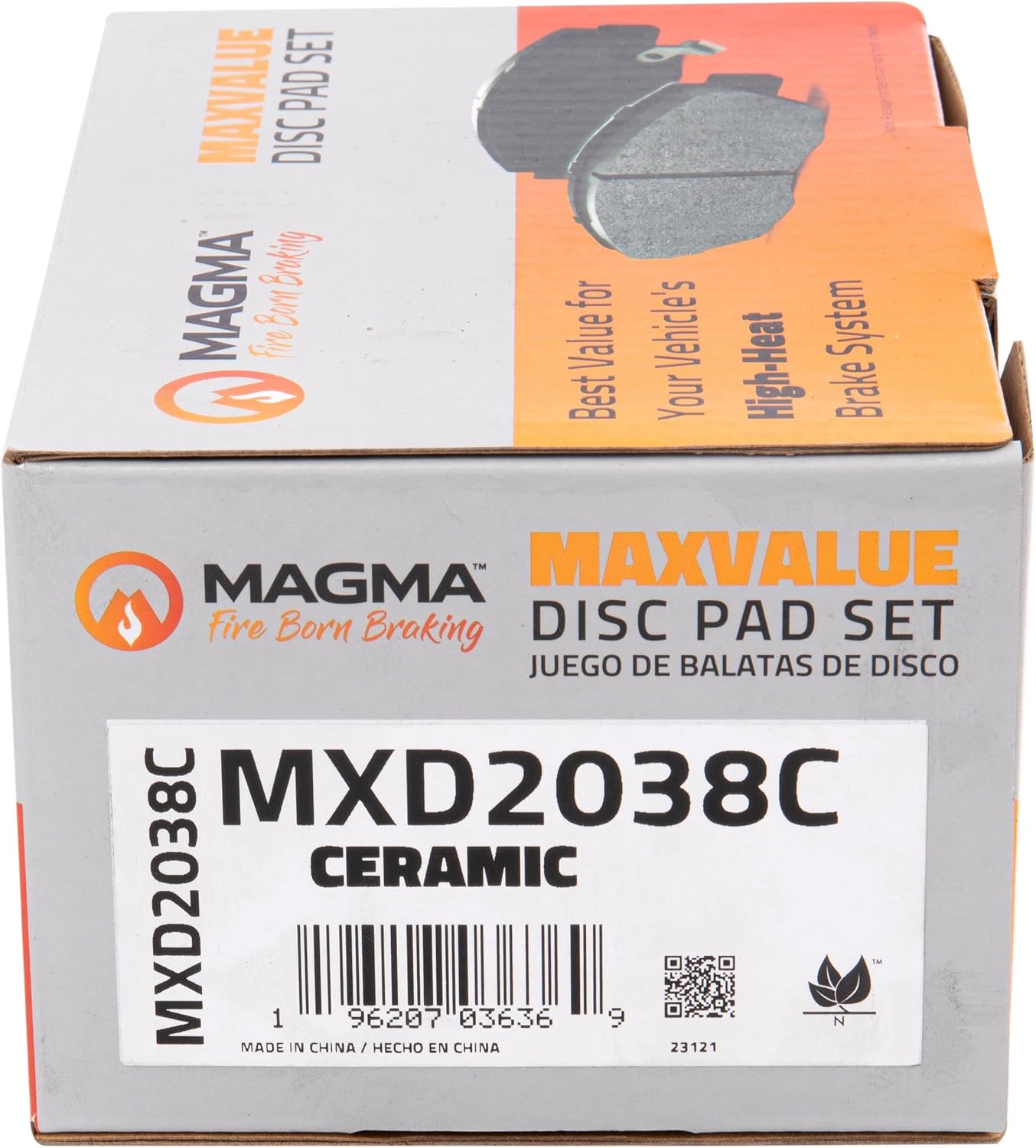 MAGMA MaxValue MXD2038C Ceramic Brake Pads, Front
