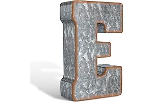 Oversized Metal Letter E for Wall Decor