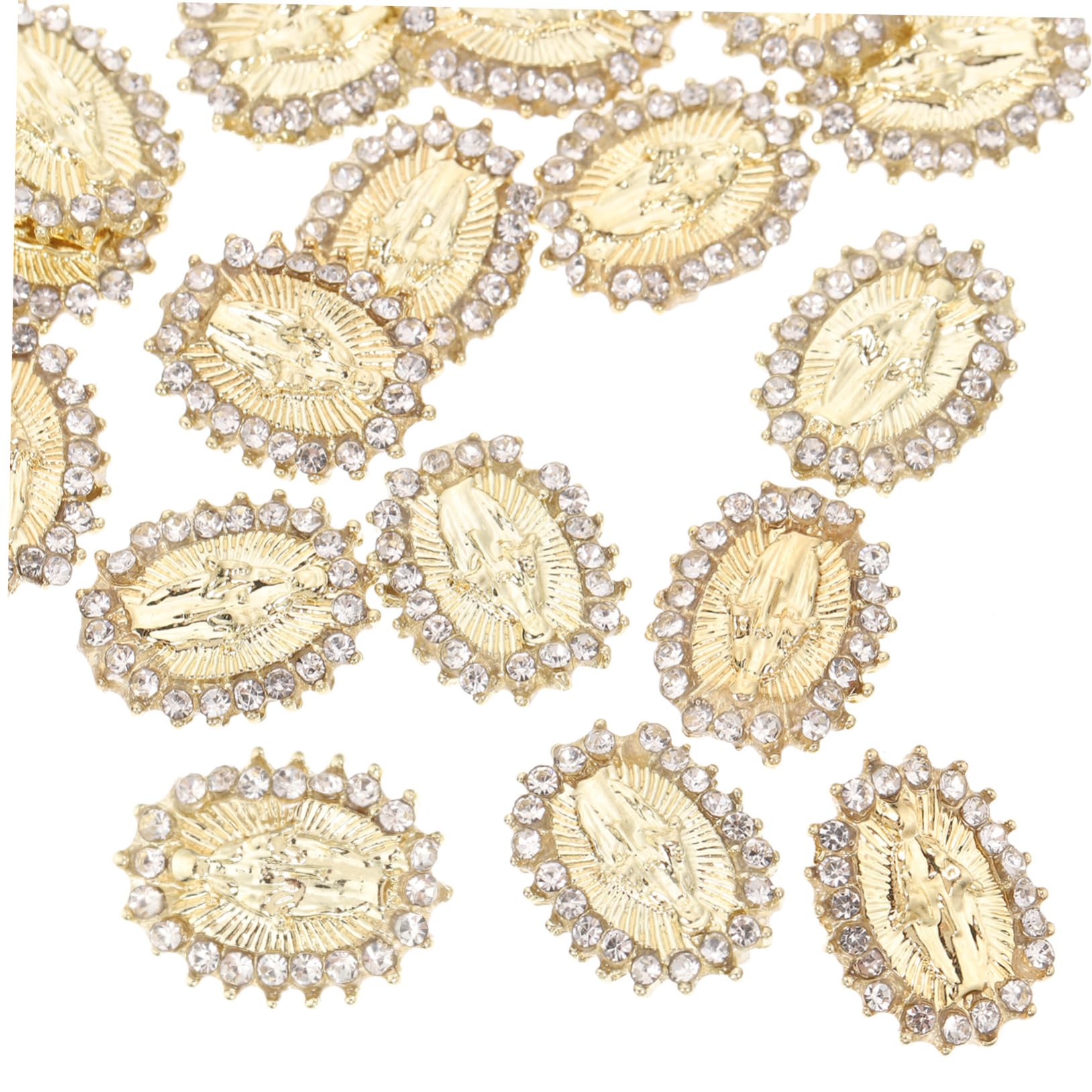5 Set Ciondoli Per Unghie Decorazioni Religiose Per Nail Art Accessori Brillanti Per Creazioni Uniche E Divertenti Condividere Famiglia 20 Pezzi * 5