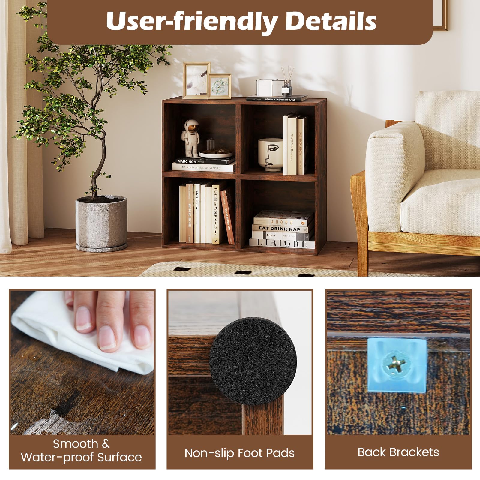 Amazon.com: SILKYDRY Stackable Cube Bookshelf, Modular Cubby