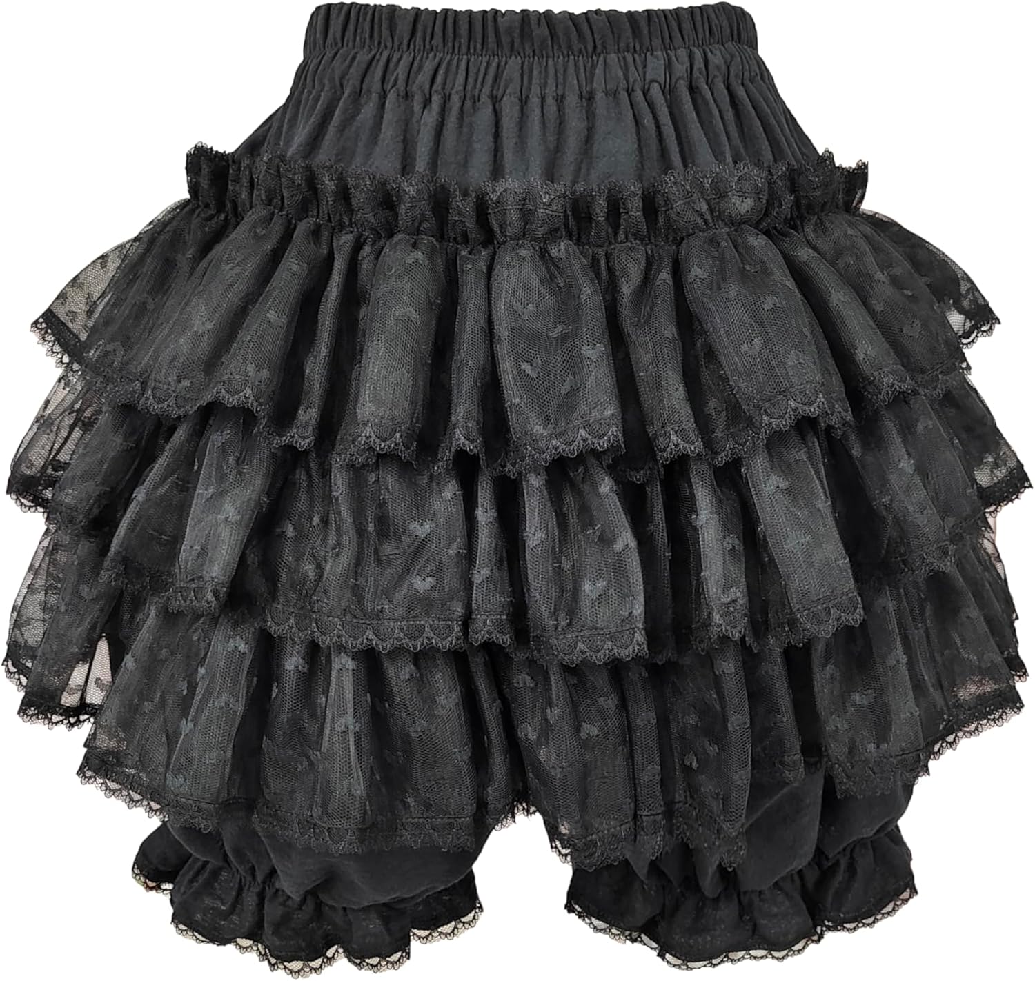 Women Lolita Bloomers Japanese Cute Tiered Ruffle Bloomer Shorts Kawaii Tulle Tutu Pumpkin Pants Pettipants - Image 4