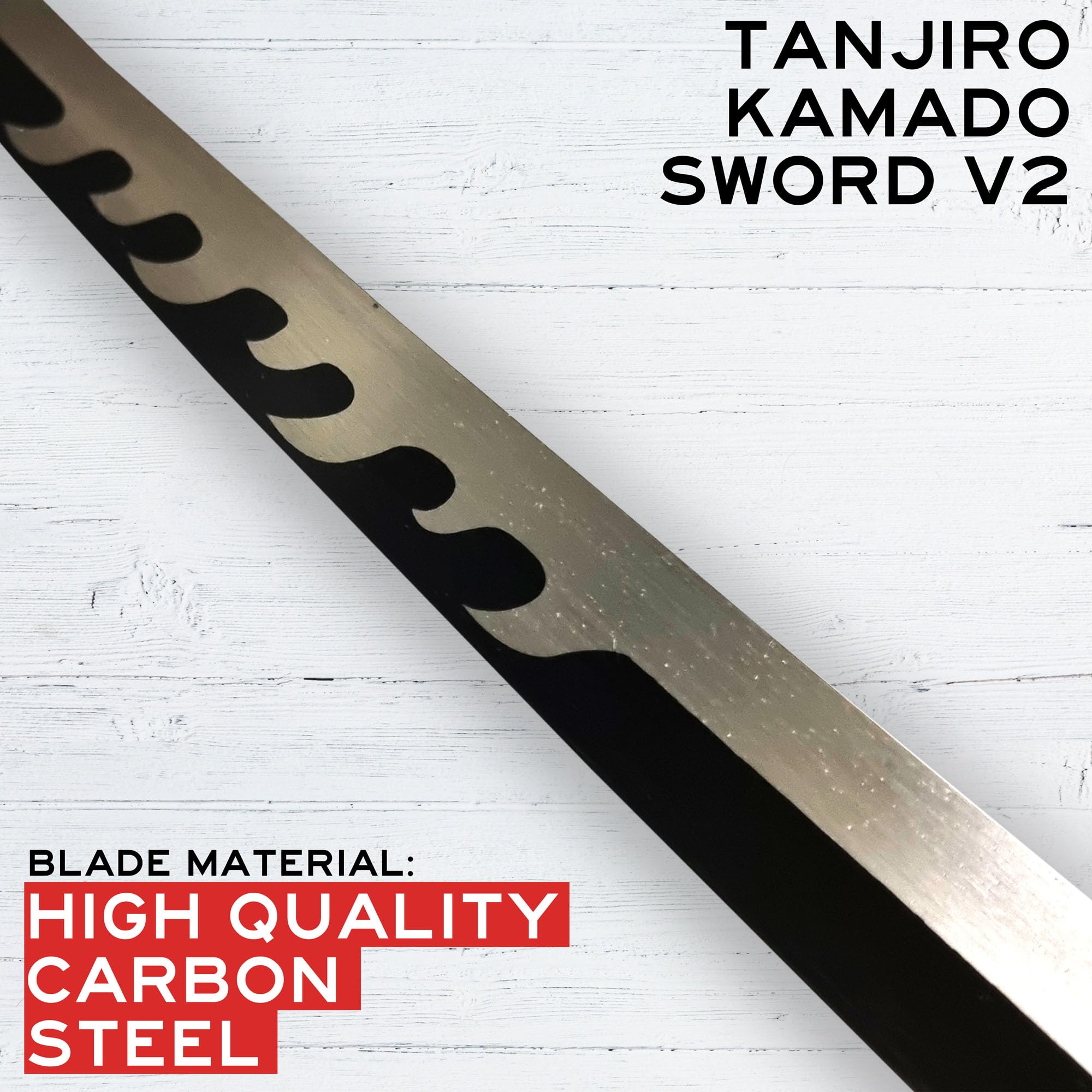Demon Slayer Schwert Deko, Katana, Stahl Schwerter, Samurai Sword echt, Animeschwert, Cosplay, Animefans, Anime Schwert