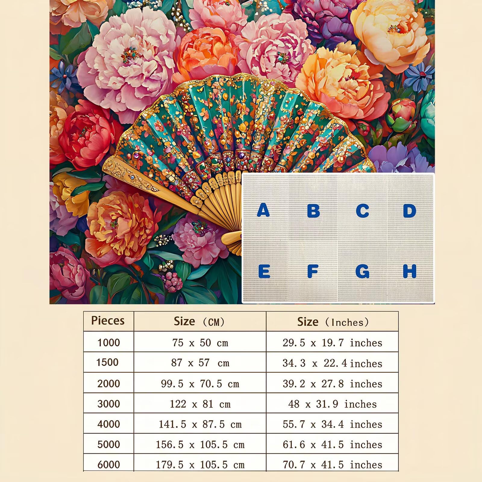 flor admirador-2 Puzzle de 1000 Piezas, Juego de Mesa Familiar de Madera - Rompecabezas Adultos para Toda La Familia,Rompecabezas Educativo DIY y Antiestrés - Con mapa de referencia, 75 x 50 cm f0-363