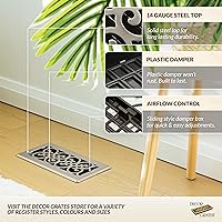 Vista 2 de Placa embellecedora cromada Decor Grates con ornamento