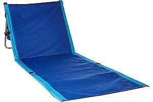 Trademark Innovations Portable Folding Beach Chair Lounge Mat: Embrace Sun-Kissed Comfort
