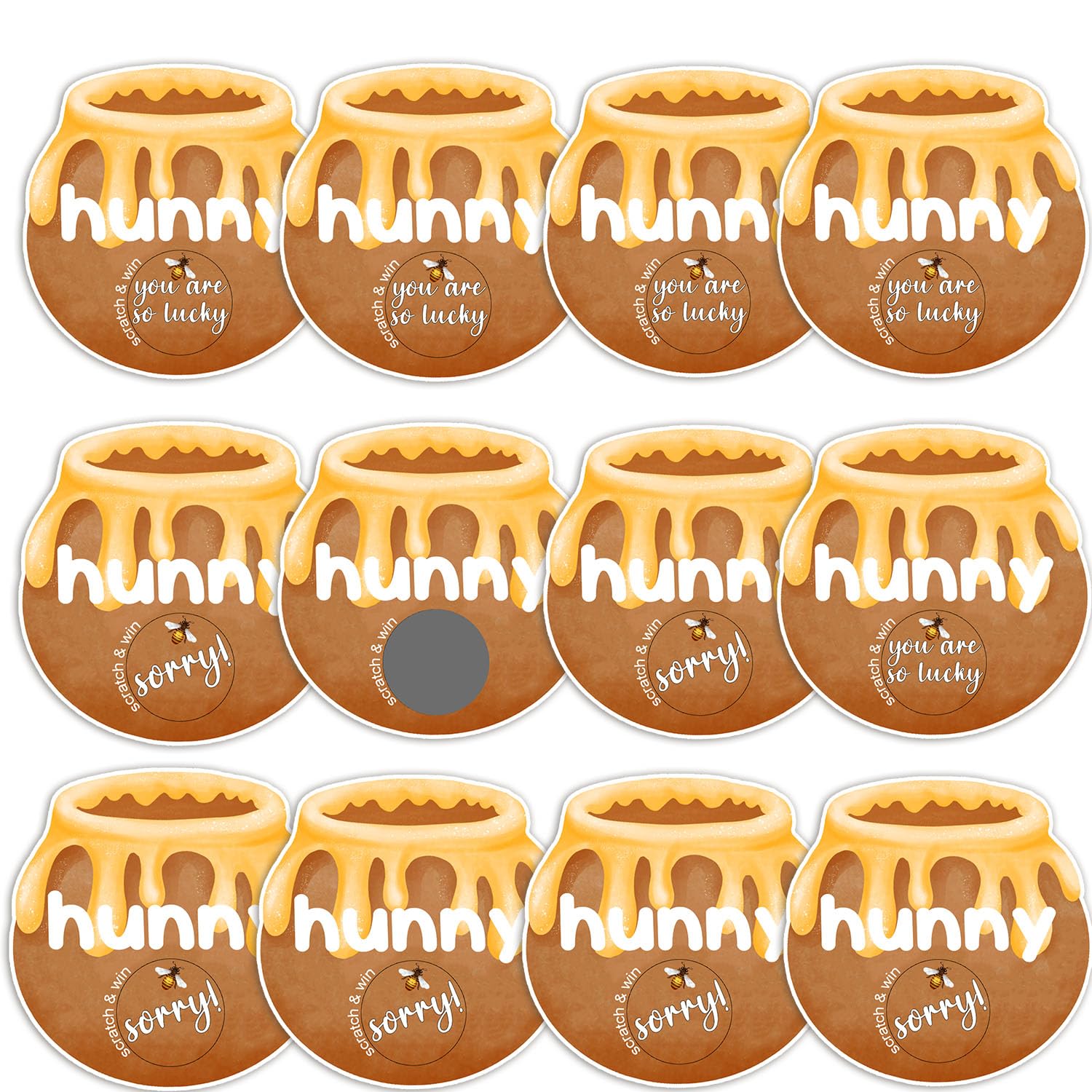 QZCYU 96pcs Baby Shower Scratch Winner Game, Baby Shower Scratch Off, Prizes for Game Winners Adults, Winnie Games for Girl Boy Ice Breakers, Fun and