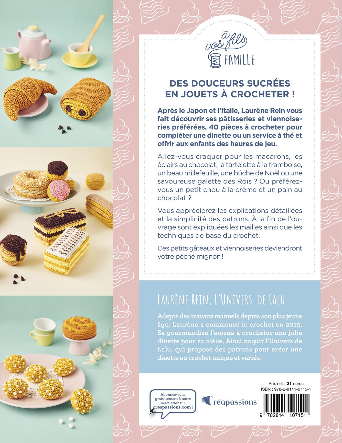 Délices sucrés au crochet - 40 pâtisseries et viennoiseries pour petits gourmands