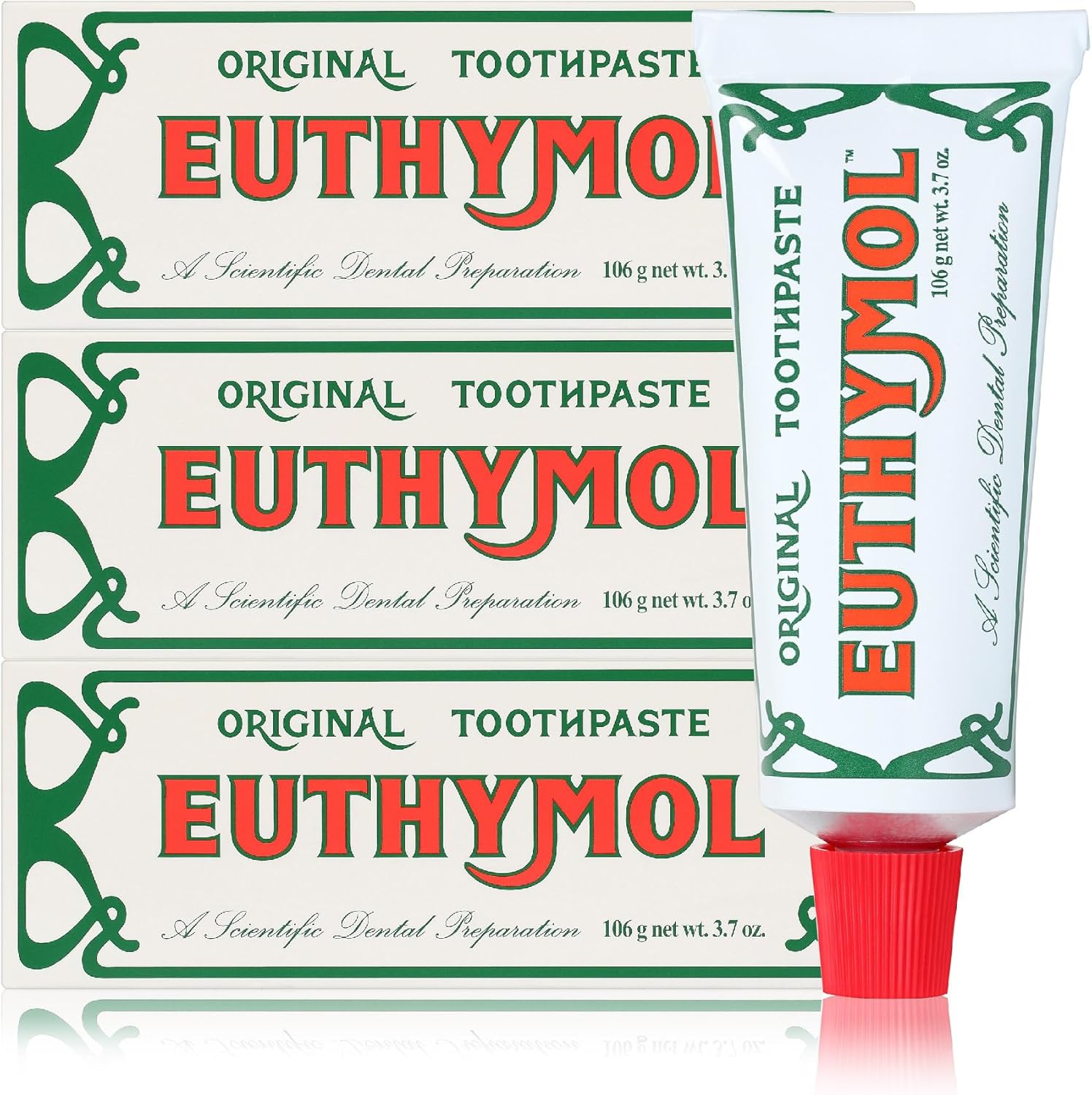 EUTHYMOL Original Toothpaste (3.7fl oz, Pack of 3