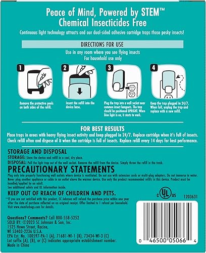 Miniatura 11 de STEM Trampa para insectos  Control de plagas de moscas de la fruta y mosquitos para interiores, para casa, hogar y cocina, atrae y atrapa insectos